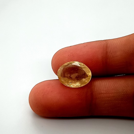 Yellow Sapphire (Pukhraj) 7.73 Ct Best Quality Yellow Sapphire (Pukhraj) 7.73 Ct Best Quality